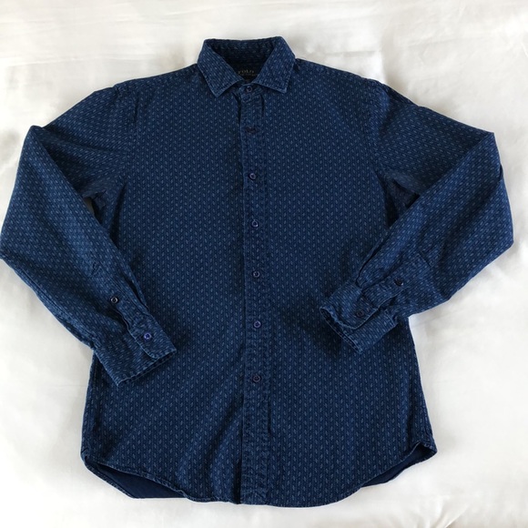 Polo Ralph Lauren Other - Ralph Lauren Slim Fit Button-up - Navy Blue Size M